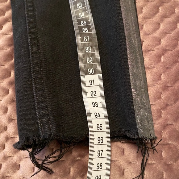 ZARA Size 38 Black Jeans With Metallic - Picture 7 of 9